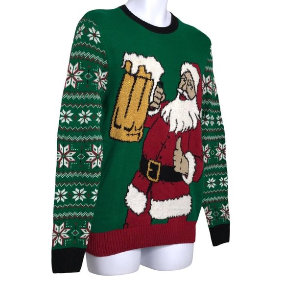 NWT Ugly Christmas Sweater Santa Beer Mug S - Picture 4 of 8